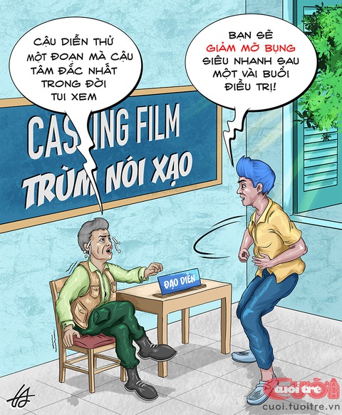 Một buổi casting phim Trùm nói xạo - Ảnh 1. Một buổi casting phim Trùm nói xạo - Ảnh 1.