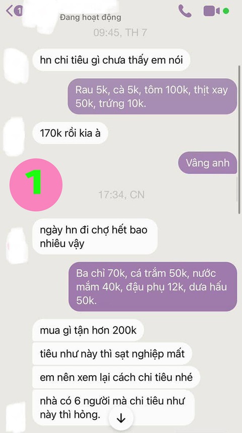 Chồng keo kiệt bắt vợ báo cáo chi tiêu mỗi ngày - Ảnh 1. Chồng keo kiệt bắt vợ báo cáo chi tiêu mỗi ngày - Ảnh 1.