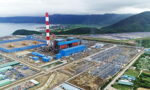 Gắn biển Trạm biến áp 500kV Vân Phong và đấu nối - Ảnh 4. Trạm biến áp 500 kV Vân Phong nhìn từ trên cao - Ảnh: Trần Hoài