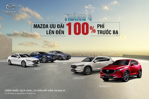 Ưu đãi đặc biệt lên đến 100% lệ phí trước bạ với các dòng xe Mazda - Ảnh 1. Các dòng xe Mazda ưu đãi 100% lệ phí trước bạ từ 1-4-2023