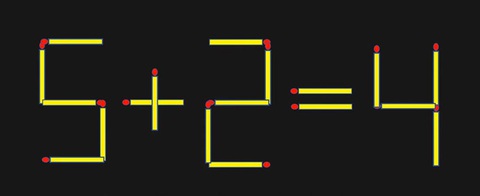 Di chuyển 1 que diêm để phép tính sai 2+6=2 thành đúng - Ảnh 7.