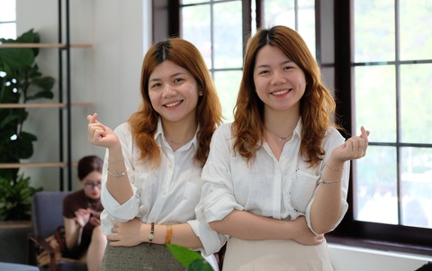 Thanh Minh - Thu Huyền cùng có khoảng 15 lần làm lớp trưởng các lớp tín chỉ - Ảnh: NGUYÊN BẢO Thanh Minh - Thu Huyền cùng có khoảng 15 lần làm lớp trưởng các lớp tín chỉ - Ảnh: NGUYÊN BẢO