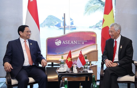 Thủ tướng Phạm Minh Chính gặp lãnh đạo Lào, Malaysia, Brunei và Singapore - Ảnh 2. Thủ tướng Phạm Minh Chính gặp lãnh đạo Lào, Malaysia, Brunei và Singapore - Ảnh 2.