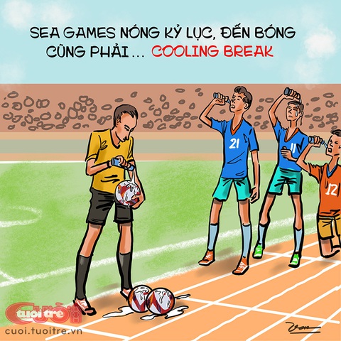 SEA Games nóng bỏng: Cooling break thôi nào! - Ảnh 1. SEA Games nóng bỏng: Cooling break thôi nào! - Ảnh 1.
