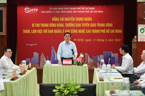 Ông Nguyễn Trọng Nghĩa: Khu CNC TP.HCM phải tiệm cận trình độ khu vực, quốc tế - Ảnh 1. Ông Nguyễn Trọng Nghĩa: Khu CNC TP.HCM phải tiệm cận trình độ khu vực, quốc tế - Ảnh 1.