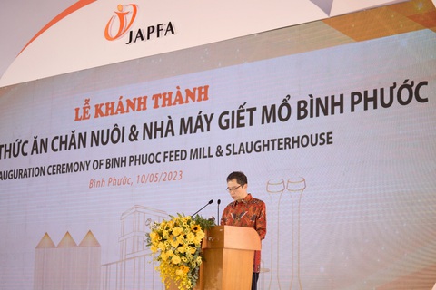 Japfa Việt Nam khánh thành hai nhà máy tại Bình Phước - Ảnh 5. Ông Arif Widjaja - tổng giám đốc Japfa Việt Nam chia sẻ về kế hoạch và mục tiêu hoạt động của nhà máy