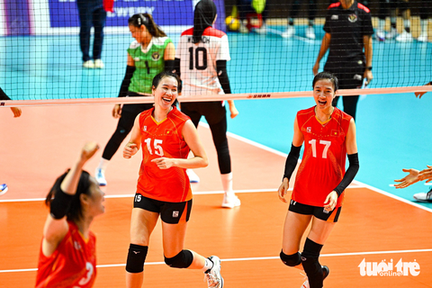Thót tim trận gặp Indonesia, bóng chuyền nữ Việt Nam vào chung kết SEA Games 32 - Ảnh 1. Thót tim trận gặp Indonesia, bóng chuyền nữ Việt Nam vào chung kết SEA Games 32 - Ảnh 1.