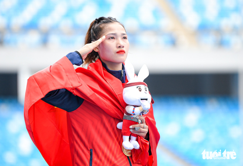 Vẻ đẹp thiên thần của các nữ VĐV điền kinh Việt Nam tại SEA Games 32 - Ảnh 4. Vẻ đẹp thiên thần của các nữ VĐV điền kinh Việt Nam tại SEA Games 32 - Ảnh 4.