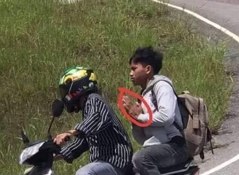 Ảnh vui 16-5: Đây là tôi mỗi khi ngồi sau xe đứa bạn thân - Ảnh 1. Ảnh vui 16-5: Đây là tôi mỗi khi ngồi sau xe đứa bạn thân - Ảnh 1.