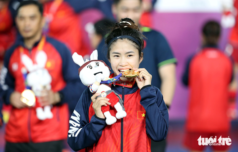 SEA Games 32: Tuổi 22 rực rỡ của tiền vệ Thanh Nhã - Ảnh 3. SEA Games 32: Tuổi 22 rực rỡ của tiền vệ Thanh Nhã - Ảnh 3.
