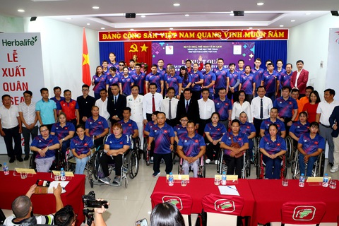 Đoàn thể thao người khuyết tật Việt Nam xuất quân dự Para Games 12 - Ảnh 1. Đoàn thể thao người khuyết tật Việt Nam xuất quân dự Para Games 12 - Ảnh 1.