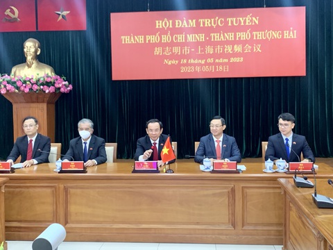Bí thư TP.HCM và Thượng Hải hội đàm, thúc đẩy quan hệ lên tầm cao mới - Ảnh 1. Bí thư TP.HCM và Thượng Hải hội đàm, thúc đẩy quan hệ lên tầm cao mới - Ảnh 1.