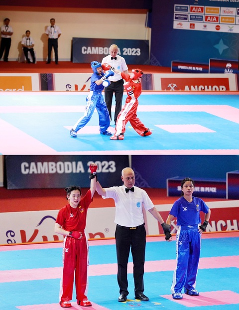 Sinh viên ĐH Duy Tân giành huy chương Vàng tại SEA Games 32 - Ảnh 2. Những khoảnh khắc làm nên lịch sử của Lê Thị Nhi tại SEA Games 32