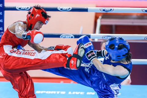 Thể thao Việt Nam: Dẫn đầu SEA Games 32, khiêm tốn ở Asiad 19 - Ảnh 2. Các môn võ được tổ chức rất nhiều nội dung tại SEA Games 32, đã giúp Campuchia và Việt Nam giành nhiều HCV - Ảnh: QUÝ LƯỢNG