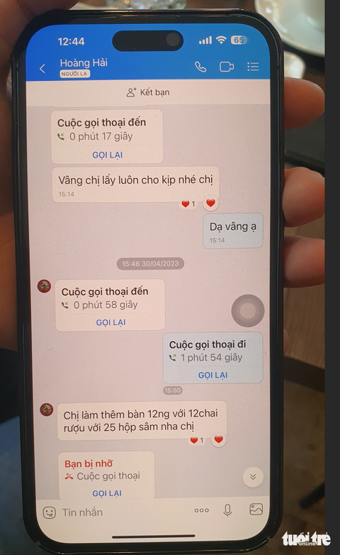 Nhận đặt tiệc qua điện thoại, nhà hàng bị lừa 240 triệu đồng - Ảnh 3. Nhận đặt tiệc qua điện thoại, nhà hàng bị lừa 240 triệu đồng - Ảnh 3.