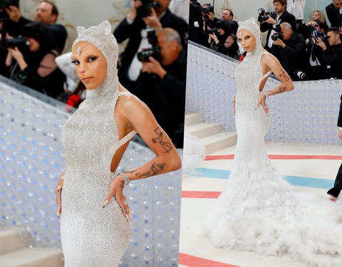Met Gala 2023: Jared Leto, Doja Cat... hóa mèo trên thảm đỏ - Ảnh 7. Met Gala 2023: Jared Leto, Doja Cat... hóa mèo trên thảm đỏ - Ảnh 7.