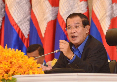 Ông Hun Sen đề nghị có luật trừng phạt những người phủ nhận chế độ diệt chủng ở Campuchia- Ảnh 1. Chủ tịch Thượng viện Campuchia Hun Sen - Ảnh: AFP