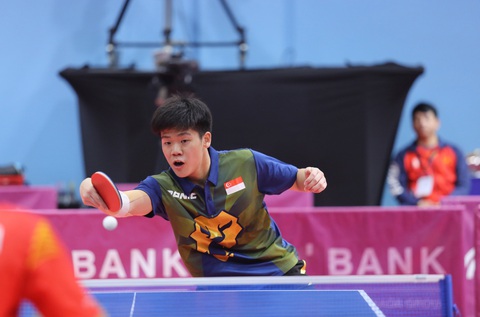 Izaac Quek, ngôi sao sáng ở SEA Games 32 - Ảnh: ĐỨC KHUÊ Izaac Quek, ngôi sao sáng ở SEA Games 32 - Ảnh: ĐỨC KHUÊ