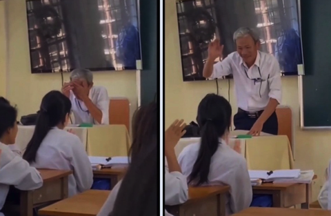 Rưng rưng giọt nước mắt của thầy giáo trong tiết dạy cuối - Ảnh 1. Rưng rưng giọt nước mắt của thầy giáo trong tiết dạy cuối - Ảnh 1.