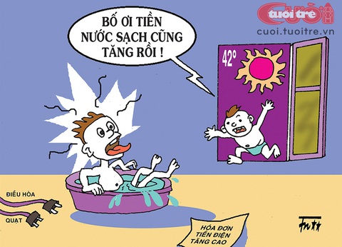 Đau đầu với điện, nước mùa nóng - Ảnh 1. Đau đầu với điện, nước mùa nóng - Ảnh 1.