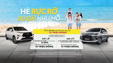 Toyota tung ưu đãi cho bộ đôi Avanza Premio và Veloz Cross trong tháng 5 và 6 - Ảnh 1. Chương trình khuyến mãi hấp dẫn trong tháng 5 & 6/2023