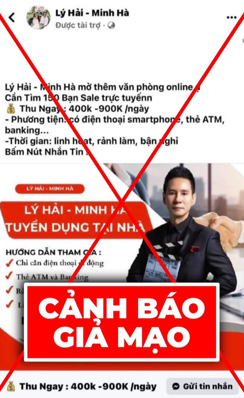 Lan Ngọc, Lý Hải, Thủy Tiên bị lấy hình ảnh để mạo danh lừa đảo - Ảnh 3. Lan Ngọc, Lý Hải, Thủy Tiên bị lấy hình ảnh để mạo danh lừa đảo - Ảnh 3.