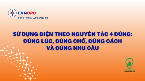 Quảng Trị đảm bảo cung cấp điện an toàn trong mùa khô 2023 - Ảnh 2. Khẩu hiệu tiết kiệm điện mà PC Quảng Trị vừa thông báo
