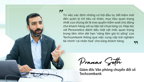 Bí quyết nào giúp quản lý tài chính cá nhân hiệu quả? - Ảnh 3. Ông Pranav chia sẻ về sự hợp tác giữa Techcombank và Personetics