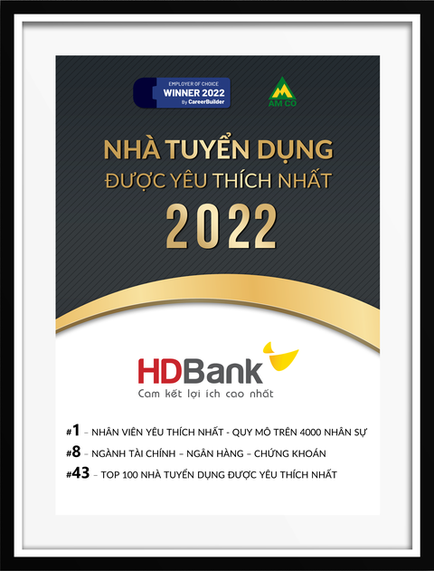 HDBank lọt Top 1 nhà tuyển dụng được yêu thích nhất - Ảnh 2. HDBank lọt Top 1 nhà tuyển dụng được yêu thích nhất - Ảnh: HDB