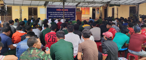 Thủy điện A Vương tuyên truyền cho người dân vùng dự án - Ảnh 2. Toàn cảnh hội nghị tuyên truyền - Ảnh: Lê Lãm