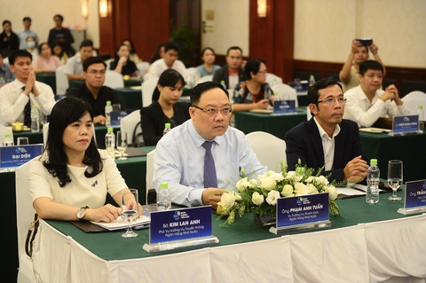 Công bố chuỗi sự kiện 'Ngày không tiền mặt năm 2023' - Ảnh 2. Đại biểu tham dự họp báo công bố chuỗi sự kiện "Ngày không tiền mặt năm 2023" - Ảnh: Quang Định