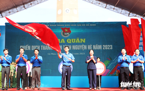Trung ương Đoàn ra quân chiến dịch Thanh niên tình nguyện hè 2023 - Ảnh 1. Trung ương Đoàn ra quân chiến dịch Thanh niên tình nguyện hè 2023 - Ảnh 1.