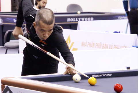 Trần Quyết Chiến thua ở tứ kết Giải billiards World Cup TP.HCM - Ảnh 1. Trần Quyết Chiến thua ở tứ kết Giải billiards World Cup TP.HCM - Ảnh 1.