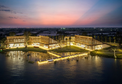 16 đối tác phân phối chính thức dự án Eco Central Park năm 2023 - Ảnh 1. Hình ảnh thực tế công trình biểu biểu tượng tại Eco Central Park, TP Vinh - Ảnh: E.C.P.
