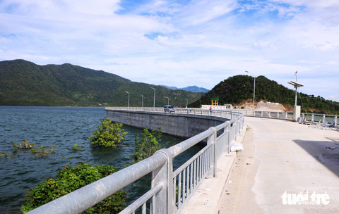 Ninh Thuận đã bớt... khát - Ảnh 4. Hồ chứa nước Sông Cái thuộc hệ thống thủy lợi Tân Mỹ có dung tích lớn hơn 21 hồ chứa hiện có của Ninh Thuận - Ảnh: D.NGỌC