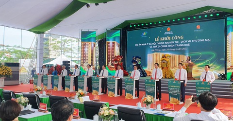Khởi công xây 2.538 căn nhà ở xã hội tại Hải Phòng - Ảnh 1. Khởi công xây 2.538 căn nhà ở xã hội tại Hải Phòng - Ảnh 1.