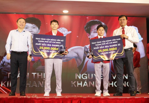 HLV, VĐV TP.HCM được thưởng lớn sau SEA Games 32 - Ảnh 7. HLV, VĐV TP.HCM được thưởng lớn sau SEA Games 32 - Ảnh 7.