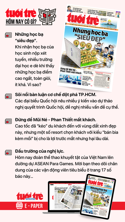 Tin tức chính trên Tuổi Trẻ nhật báo hôm nay 31-5. Để đọc Tuổi Trẻ báo in phiên bản E-paper, mời bạn đăng ký Tuổi Trẻ Sao TẠI ĐÂY Tin tức chính trên Tuổi Trẻ nhật báo hôm nay 31-5. Để đọc Tuổi Trẻ báo in phiên bản E-paper, mời bạn đăng ký Tuổi Trẻ Sao TẠI ĐÂY