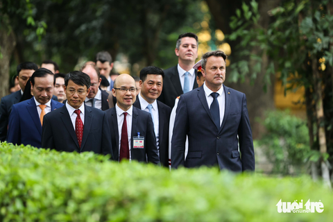 Thủ tướng Phạm Minh Chính chủ trì lễ đón Thủ tướng Luxembourg - Ảnh 9. Thủ tướng Phạm Minh Chính chủ trì lễ đón Thủ tướng Luxembourg - Ảnh 9.