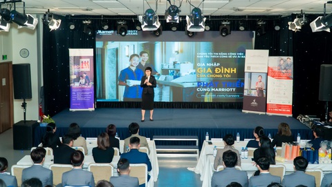 Chương trình Hoa Sen Elite: Nhiều cơ hội việc làm cho sinh viên - Ảnh 3. Hội thảo của Hoa Sen Elite cùng Tập đoàn Marriott - Ảnh: HSU