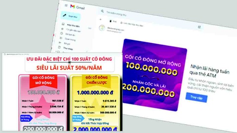 Mất tiền tỉ vì chiêu lừa cũ - Ảnh 1. Quảng cáo kêu gọi góp vốn lãi suất 50% - Ảnh: K.N.