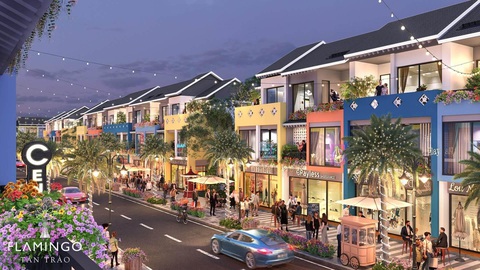 ‘Kiềng ba chân’ kiến tạo bản sắc Flamingo Tân Trào - Ảnh 1. Rực rỡ, cuốn hút và hoài niệm, Flamingo Tân Trào là bức tranh kiến trúc đa sắc màu được "sáng tác" bằng tâm huyết của Flamingo Holdings - Ảnh: F.L.G.