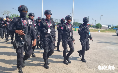 Trước giờ khai mạc SEA Games, Campuchia siết an ninh quanh khu phức hợp - Ảnh 3. Trước giờ khai mạc SEA Games, Campuchia siết an ninh quanh khu phức hợp - Ảnh 3.