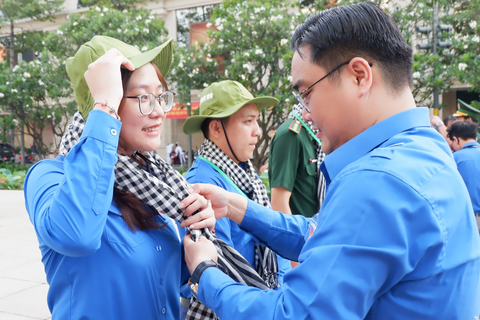 Hơn 600 bạn trẻ dự trại Tuổi trẻ giữ biển năm 2023 - Ảnh 1. Hơn 600 bạn trẻ dự trại Tuổi trẻ giữ biển năm 2023 - Ảnh 1.