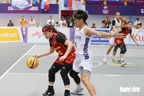 Tuyển bóng rỗ 3x3 nữ Việt Nam đạt phong độ cao trong ngày ra quân 6-5 tại SEA Games 32 - Ảnh: ĐỨC KHUÊ Tuyển bóng rỗ 3x3 nữ Việt Nam đạt phong độ cao trong ngày ra quân 6-5 tại SEA Games 32 - Ảnh: ĐỨC KHUÊ