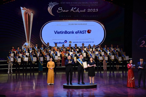 Ngân hàng số cho doanh nghiệp của VietinBank được Sao Khuê 2023 vinh danh - Ảnh 1. Ngân hàng số cho doanh nghiệp của VietinBank được Sao Khuê 2023 vinh danh - Ảnh 1.