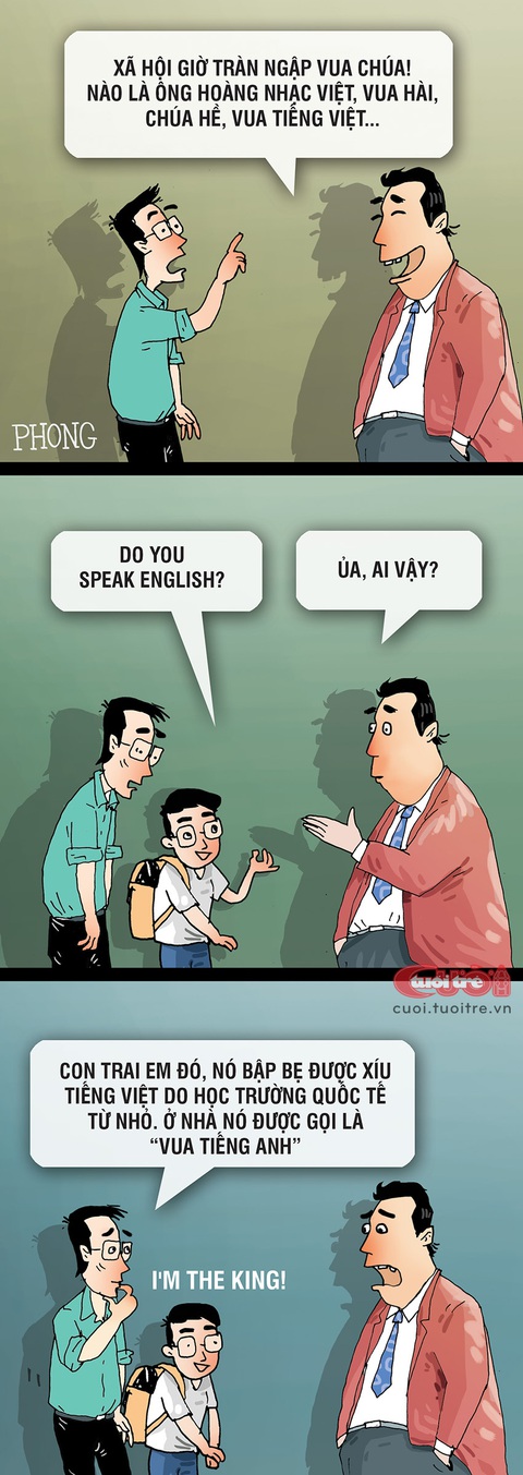 Vua tiếng Việt - vua tiếng Anh - Ảnh 1. Vua tiếng Việt - vua tiếng Anh - Ảnh 1.