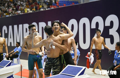 Tuyển bơi lội nam xuất sắc bảo vệ 2 huy chương vàng SEA Games - Ảnh 7. Tuyển bơi lội nam xuất sắc bảo vệ 2 huy chương vàng SEA Games - Ảnh 7.