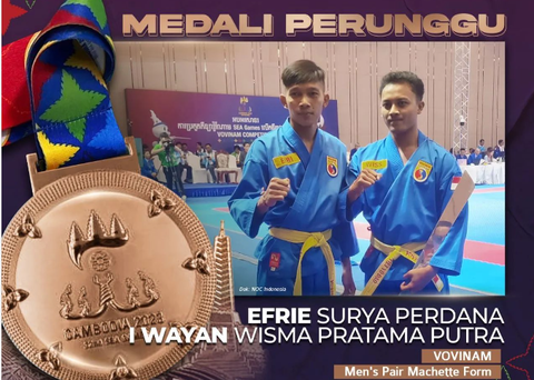 Cán bộ trại giam Indonesia giành huy chương vovinam - Ảnh 1. Cán bộ trại giam Indonesia giành huy chương vovinam - Ảnh 1.