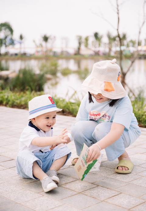 Khai trương công viên hồ Thiên Nga tại đô thị Eco Central Park - Ảnh 11. Vui giữa thiên nhiên giúp em nhỏ phát triển về thể chất lẫn tinh thần - Ảnh: E.C.P